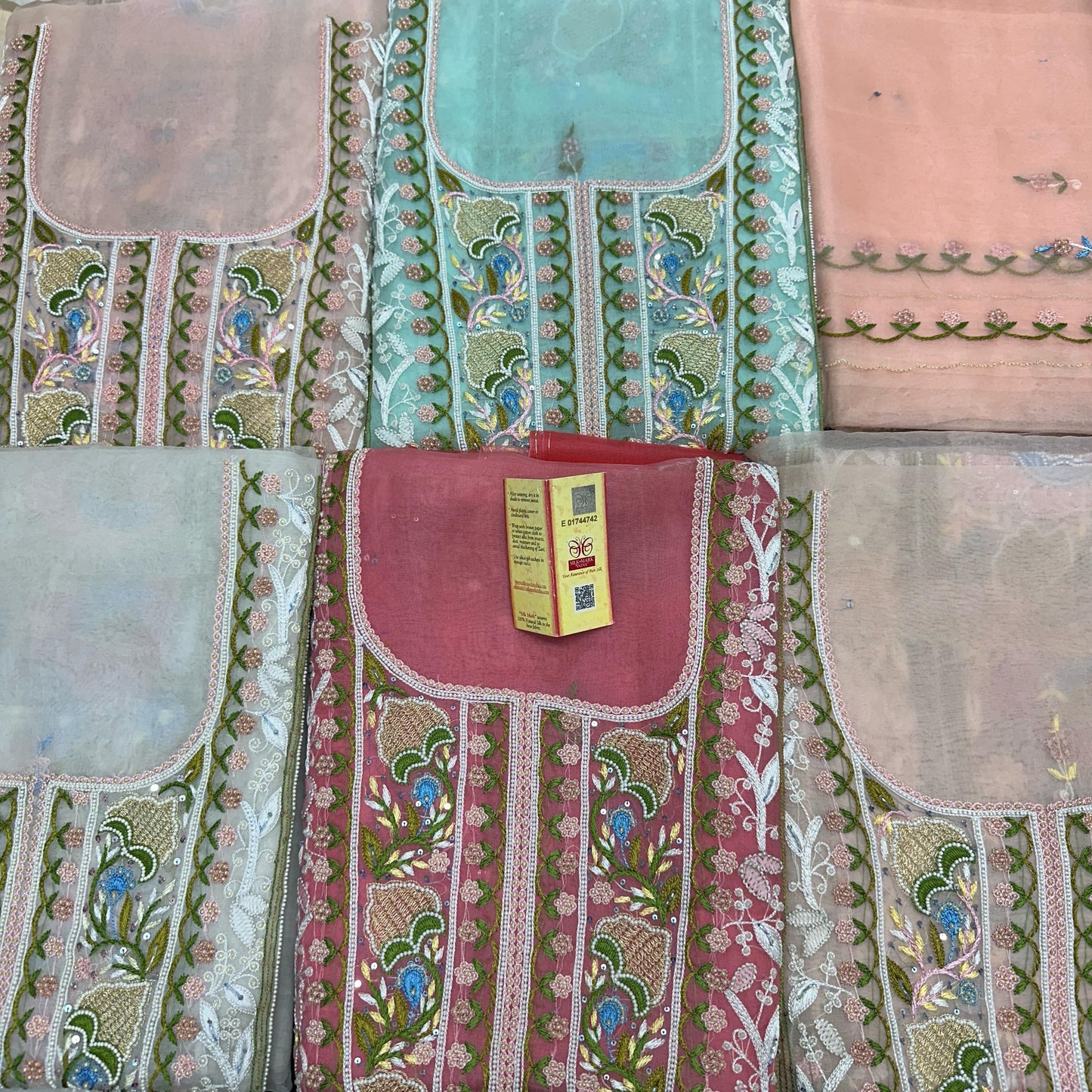 Opulent Pure Organza Silk Shirt & Dupatta Set – A Masterpiece of Elegance