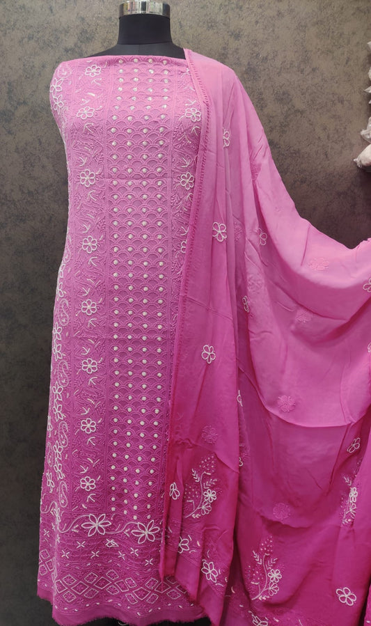 Mystique Mauve Viscose Suit Set – Where Heritage Meets Poetic Elegance
