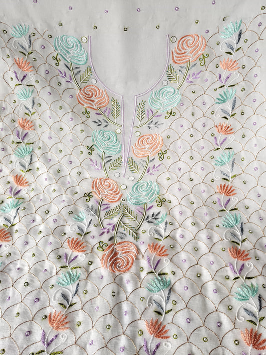 Song of the Needle – Pure 35 gm Organza Silk Embraced in Parsi Embroidery