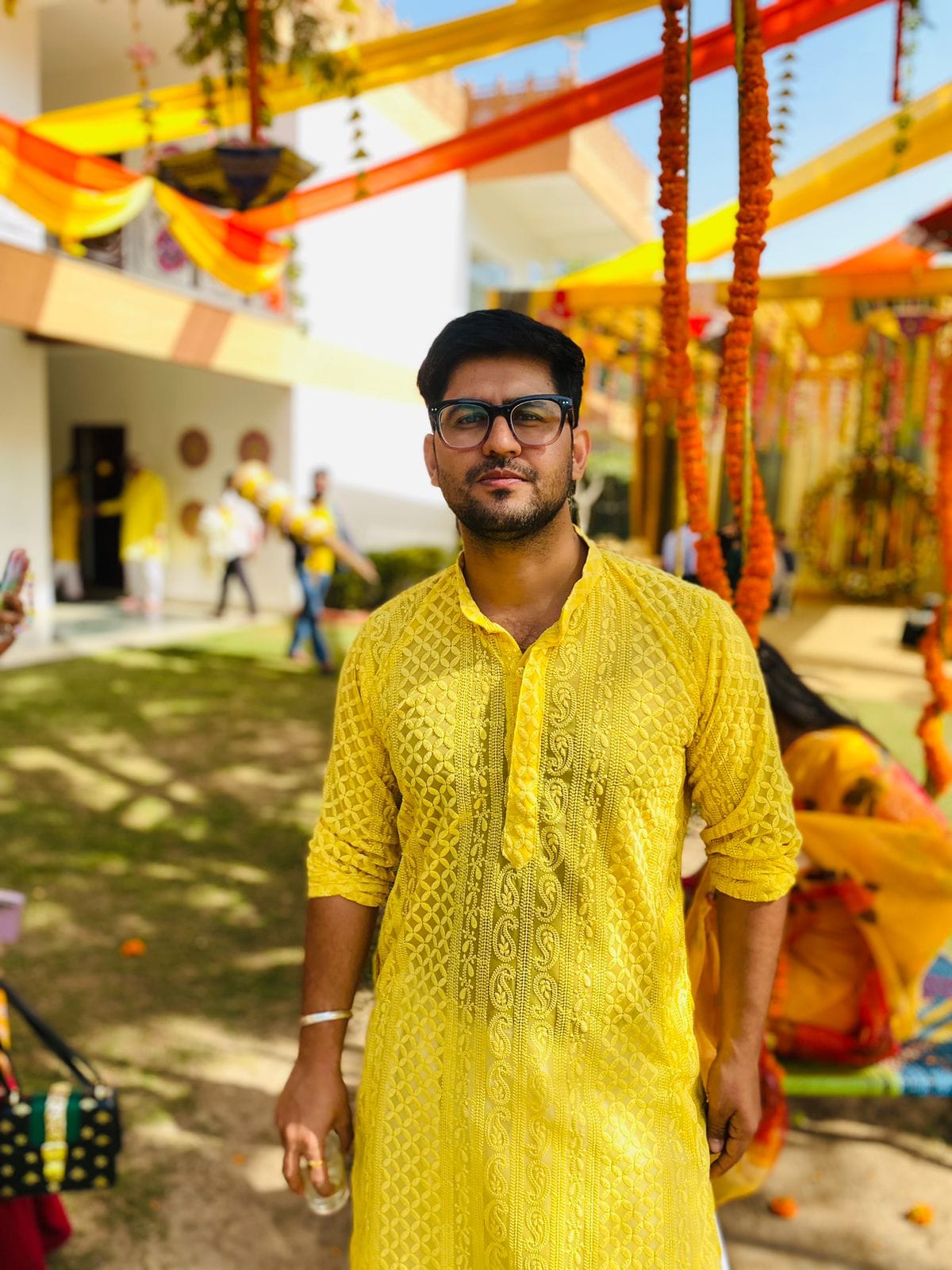 Haldi Royale – Statement Hakoba Kurta for the Cultured Gentleman
